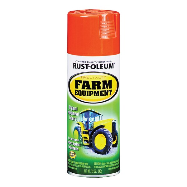 Krylon Farm & Implement Spray Paint - Allis Chalmers Orange, High-Gloss, 12 Oz Aerosol